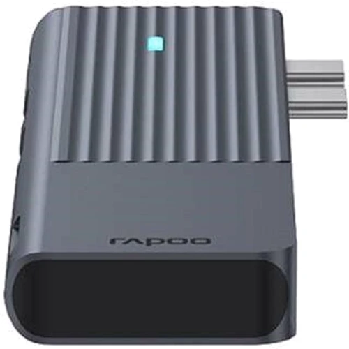 Адаптер Rapoo Adapter UCM-2003 Dual USB-C to 2xUSB-C+2xUSB3.0+HDMI+SD+MicroSD Black: Дополнительные разъемы SD+TF Card, HDMI, USB OTG, USB-C
