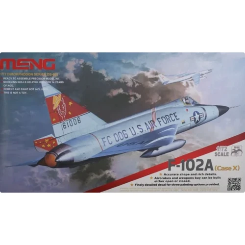Американский Meng истребитель-перехватчик F-102A (Case X) MENG-DS003