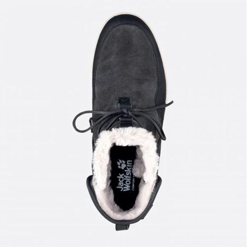 Полусапоги Jack Wolfskin Auckland Wt Texapore Boot W 4035771-6359 36.5 серые натуральная замша зима фото 4