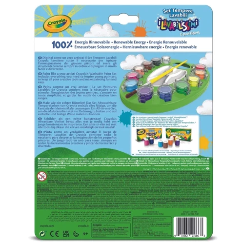 Набір постерних фарб (washable) з палітрою та пензлем Crayola (54-1066): Стать Мальчик, Девочка