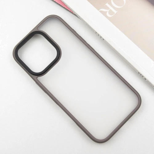 Чехол для iPhone Mobile Case TPU+PC Metal Buttons Grey for iPhone 16 Pro Max: Тип чехла накладка на заднюю часть