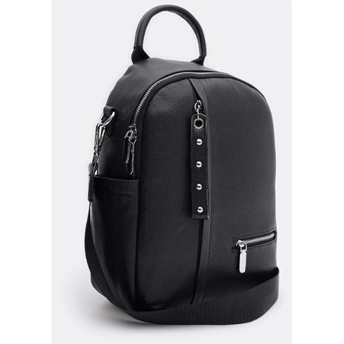 Женский рюкзак Keizer черный (K1bg8119bl-black): Фактура Матовая, Зернистая