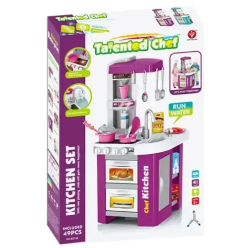Детская игровая кухня Kitchen Chef, 49 предметов: Возраст от 3-х лет