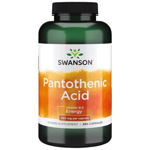 Swanson Pantothenic Acid Пантотенова кислота 500 мг 250 капсул