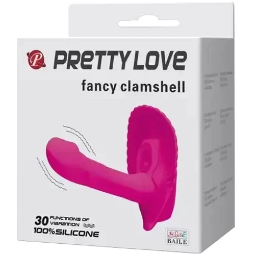 Вибробабочка с стимулятором клитора Pretty Love - fancy clamshell (BI-014368)