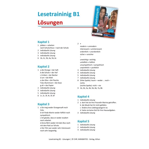 Lesetraining Zertifikat B1 - Modul Lesen: Жанр Підручники і посібники