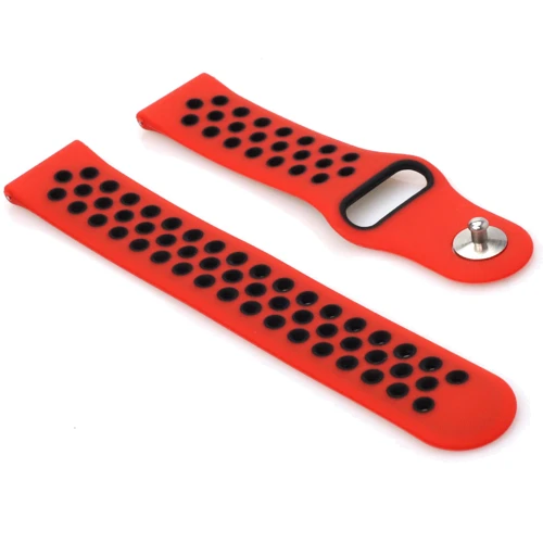 Ремешок Becover Sport Band Vents Style Red/Black for Xiaomi iMi KW66/Mi Watch Color/Watch S1 Active/Haylou LS01/LS05 (705808): Совместимость с моделью LS05, iMi KW66, Mi Watch Color, Watch S1 Active, Haylou LS01