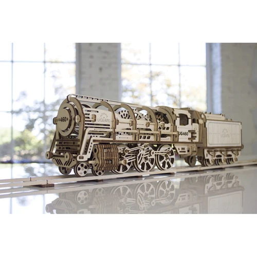 Механічний 3D пазл UGEARS "Локомотив з тендером" (70012) фото 4