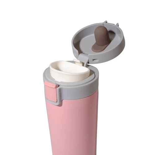 Термочашка YES Powder Pink, 350 мл: Матеріал колби Нержавіюча сталь