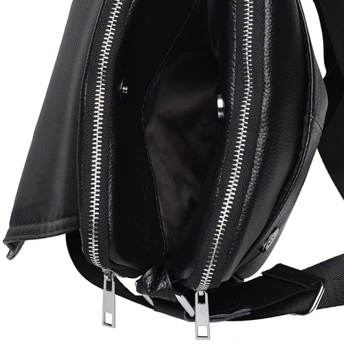 Мужская сумка планшет Keizer черная (K13508-black): Материал Натуральная кожа