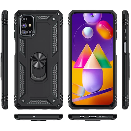 Аксессуар для смартфона BeCover Military Black for Samsung M317 Galaxy M31s (705567): Материал TPU (термополиуретан) и пластик