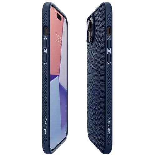 Чохол для iPhone Spigen Liquid Air Navy Blue (ACS06791) для iPhone 15: Колір синій