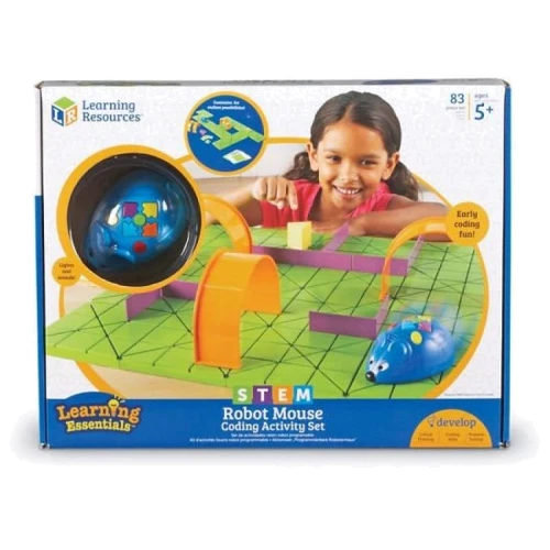 Игровой STEM-набор LEARNING RESOURCES – МЫШКА В ЛАБИРИНТЕ (программируемая игрушка,аксесс.,карточки) (LER2831)