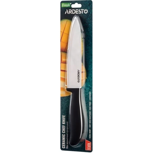 Нож поварской Ardesto Fresh 27.5 см (AR2127CB): Лезвие Циркониевая керамика