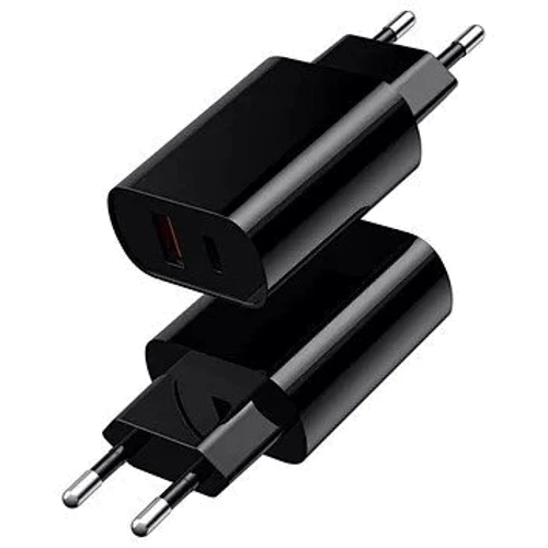 Зарядний пристрій WIWU Wall Charger USB-C+USB Wi-U002 20W Black: Особливості Быстрая зарядка, USB-C, Power Delivery (PD)