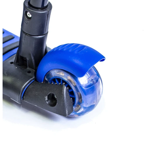 Самокат Scooter "Бджілка" 5in1. Heroes. Blue (багатофункціональний, зі світлом і музикою): Тип коліс литі