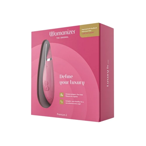 Вакуумный клиторальный стимулятор Womanizer Premium 2 Raspberry