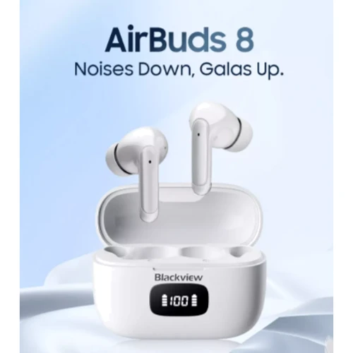 Наушники Blackview AirBuds 8 White: Тип конструкции вакуумные