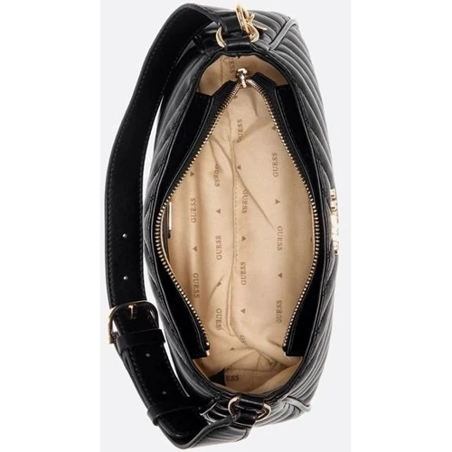 Жіноча сумка багет GUESS KEILLAH SHOULDER BAG чорна (HWQG8690180-BLA): Тип Сумки
