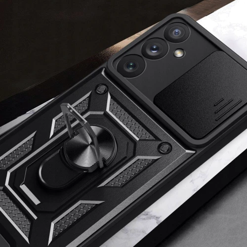 Аксессуар для смартфона Mobile Case Camshield Serge Ring Black for Samsung A356 Galaxy A35: Материал TPU (термополиуретан) и поликарбонат