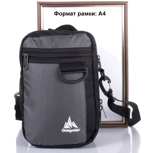Мужская сумка через плечо Onepolar серая (W3023-grey): Тип Сумки