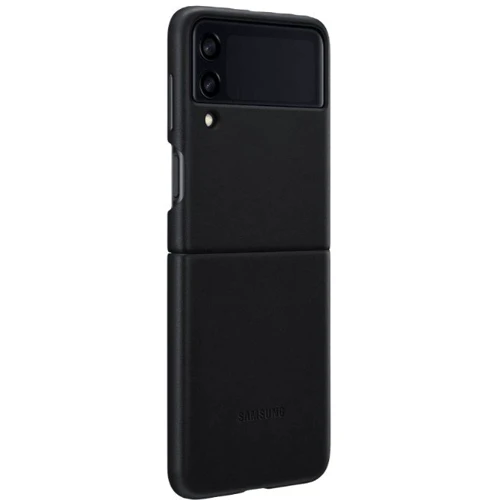 Аксессуар для смартфона Samsung Leather Cover Black (EF-VF711LBEGRU) for Samsung F711 Galaxy Flip 3: Цвет черный