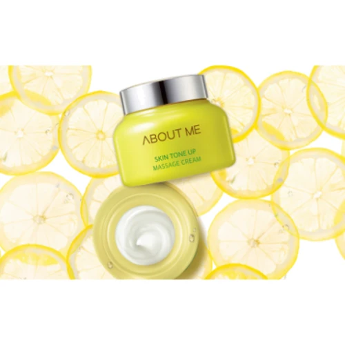 About Me Skin Tone Up Massage Cream Масажний крем для обличчя вирівнюючий тон 150 ml: Час застосування універсальний