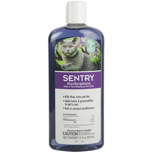 Шампунь от блох и клещей Sentry PurrScriptions Coconut Berry Shampoo для котов 354 мл