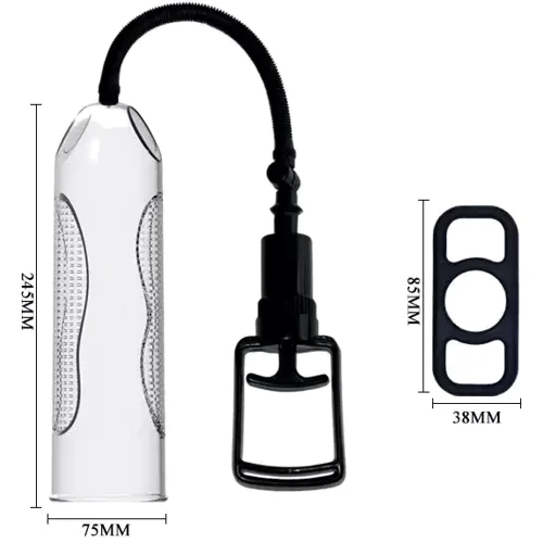 Вакуумная помпа с вибростимуляцией LYBAILE - Penis Enlargement System 9,8'' Vibration (BM-010066C)