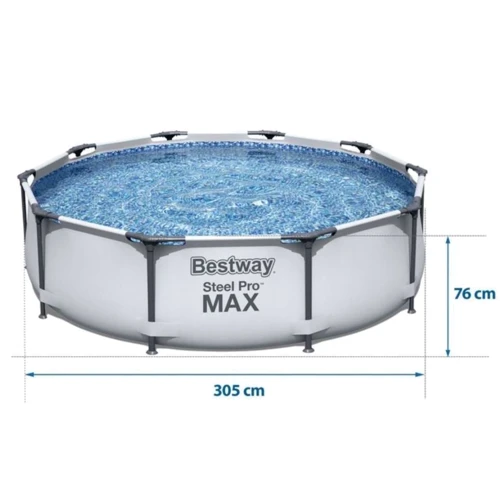 Басейн Bestway каркасний круглий 305-76 см (56406) фото 3