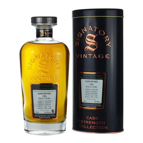 Віскі Signatory Glenrothes Cask Strength 25 yo 1996 0.7 л (BWW7180)