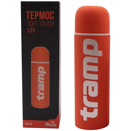 Термос Tramp Soft Touch 1 л оранжевый TRC-109-orange: Цвет оранжевый