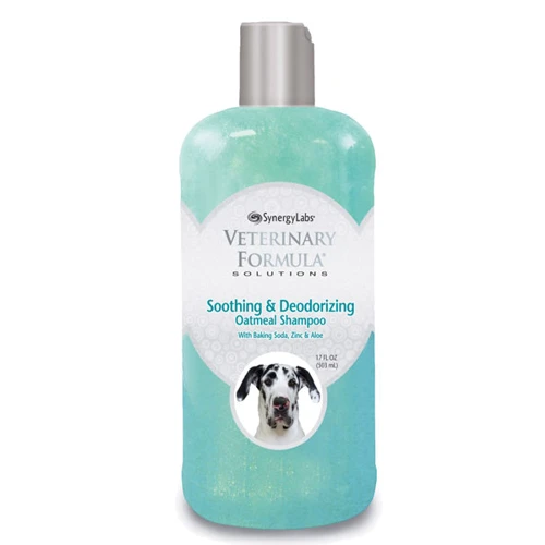Шампунь Veterinary Formula Soothing&Deodorizing Shampoo для собак и кошек, с овсяной мукой, содой, цинком и алоэ, аромат водяной лилии и лаванды, 503 мл