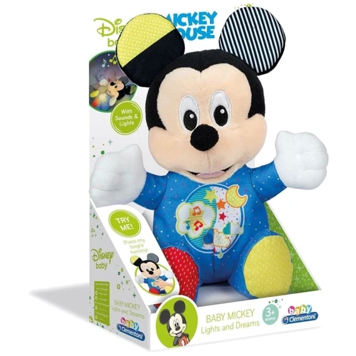 Игрушка-ночник Clementoni Baby Mickey серия Disney Baby (17206): Тип питания От батареек