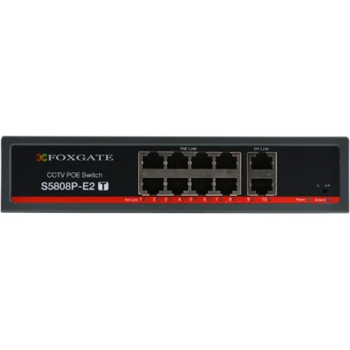 Сетевой коммутатор FoxGate S5808P-E2(T): Порты комбинированный