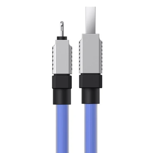 Кабель Baseus USB Cable to Lightning CoolPlay Series 2.4A 1m Blue (CAKW000403): Довжина 1 м