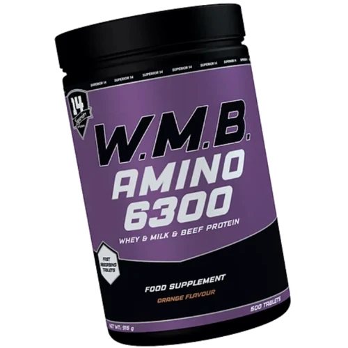 Аминокислота для спорта Superior W.M.B. Amino 6300 500 tab / 83 servings / Orange