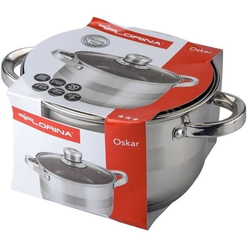 Кастрюля Florina Oskar 20 см 3.9 л (1G3540): Объем, л 3.9