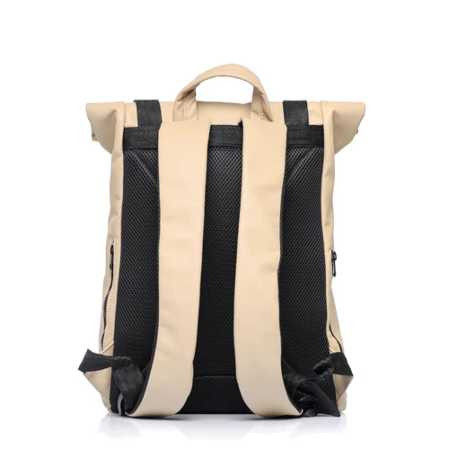 Женский рюкзак Sambag RollTop Zard бежевый (24238026): Фактура Матовая, Гладкая
