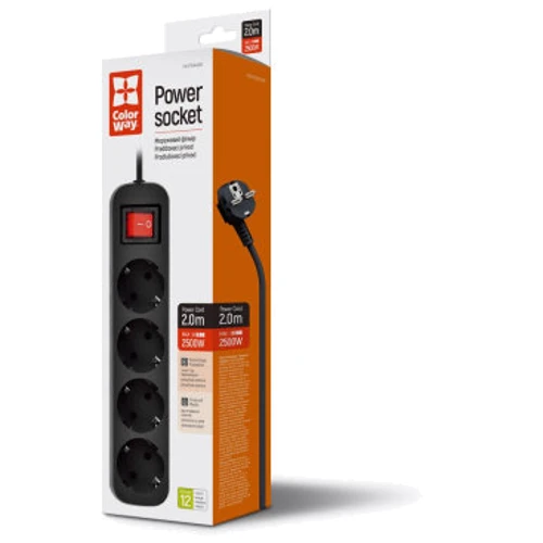 Сетевой фильтр СolorWay (CW-PSEA42BK)