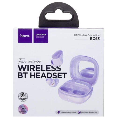 Наушники Hoco EQ13 Fun Purple: Тип крепления без креплений