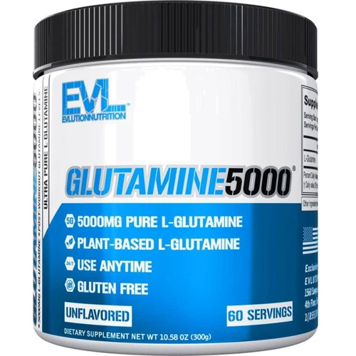 Амінокислота для спорту EVL Glutamine 5000 500 g /100 servings/ Unflavored