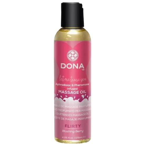 Массажное масло с ароматом ягод Dona Massage Oil Blushing Berry, 110 мл