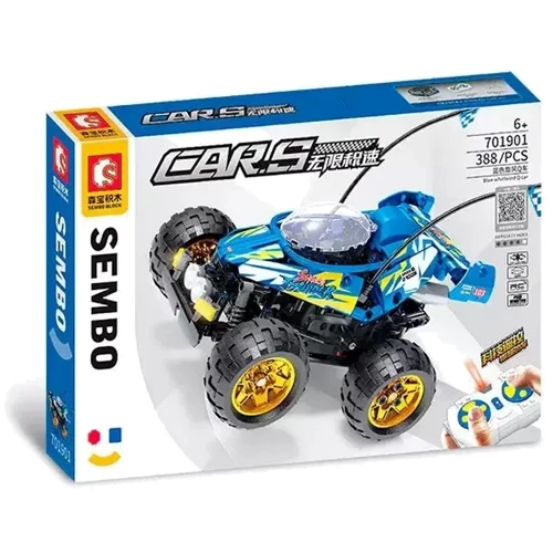 Конструктор SEMBO BLOCK 701901 Баггі Blue Whirlwind Q Car на радіокеруванні