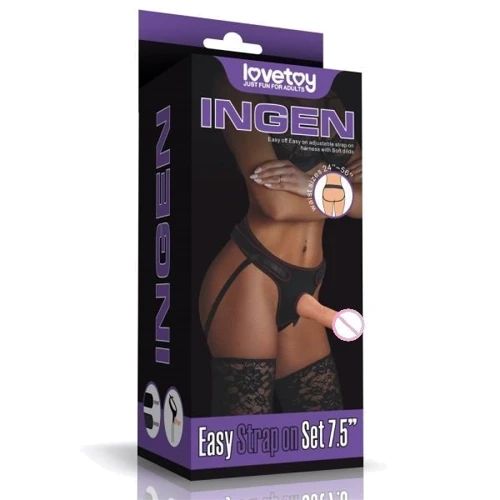Страпон LOVETOY Easy Strapon Set 7.5''