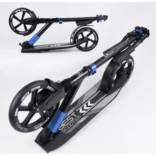 Самокат алюминиевый Best Scooter синий (75186): Количество колес 2