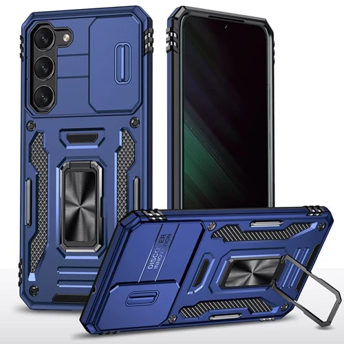 Чохол для телефона Mobile Case Camshield Army Ring Navy для Samsung S916 Galaxy S23 Plus
