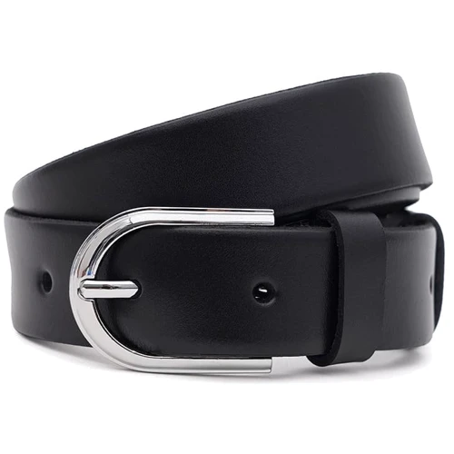 Жіночий ремінь Borsa Leather чорний (100v1genw80-black)