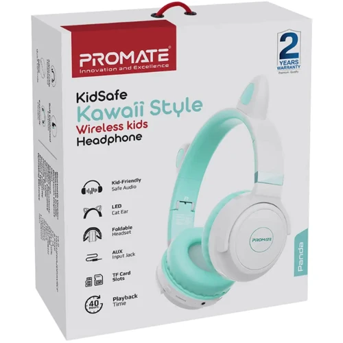 Наушники Promate Panda Aqua (panda.aqua) фото 7