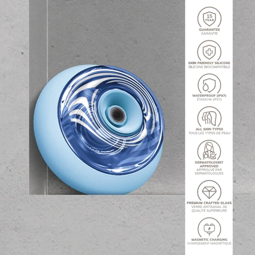 Массажер GESKE Sonic Cool&Warm Face and Body Massager 9в1 aquamarine